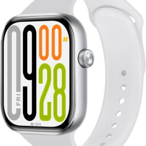 AI Smartwatch for Men Women 2.09” Smart Watch Fitness Tracker with Calling/Text Pedometer Heart Rate/SpO2/Sleep Monitor Voice Assistant Game 2 Bands Compatible Android iOS Phones (White)
