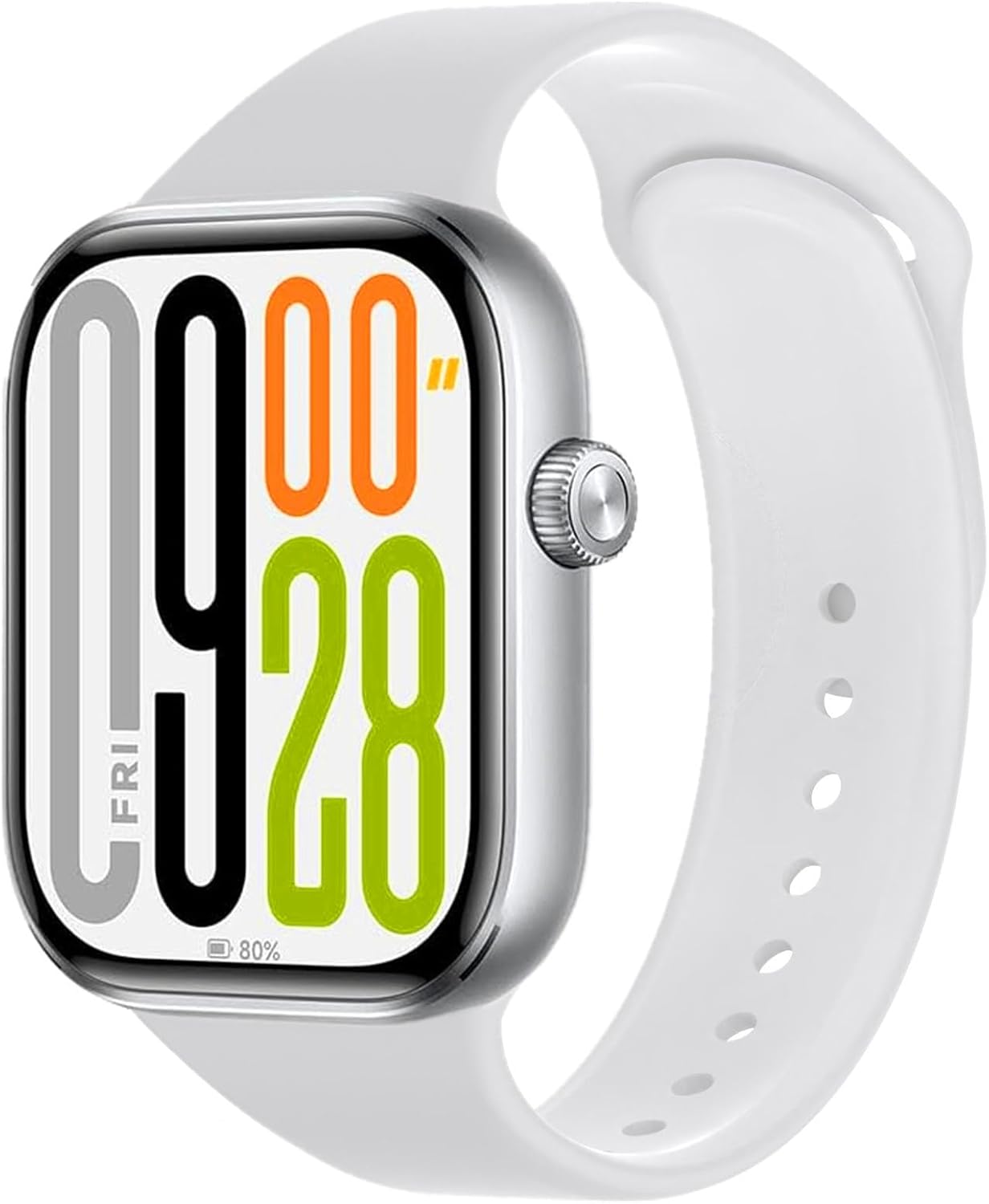 AI Smartwatch for Men Women 2.09'' Smart Watch Fitness Tracker with Calling/Text Pedometer Heart Rate/SpO2/Sleep Monitor Voice Assistant Game 2 Bands Compatible Android iOS Phones (White)