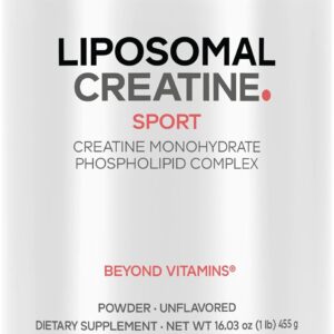 Codeage Liposomal Creatine Powder Supplement – 3-Month Supply – 5000mg Creatine Monohydrate Pre Workout & Post Workouts – Unflavored Creatine, Pure Creatine Powder, Creatinine for Sports – 90 Servings