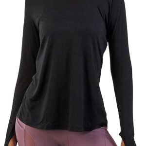 Bestisun Long Sleeve Yoga Workout Tops Lightweight Thumbhole Shirts Athletic Wear for Women
