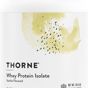 THORNE – Whey Protein Isolate – 21 Grams of Easy-to-Digest Whey Protein Powder – NSF Certified for Sport – Vanilla – 29.5 Ounces – 30 Servings