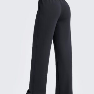 G4Free Smoofit Modal Soft Women’s Wide Leg Sweatpants High Waisted Drawstring Side Slit Casual Pants
