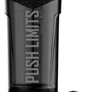 Artoid Mode Fitness Workout Sports Protein Shaker Bottle 24-Ounce, Dual Mixing Technology with Shaker Balls & Mixing Grids Included, Twist and Lock Protein Box Storage Included