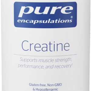 Pure Encapsulations Creatine – Creatine Supplement – Muscle Strength, Performance & Recovery – Pre-Workout Recovery Powder – Gluten-Free, Non-GMO & Hypoallergenic – 315 g (60 Servings)