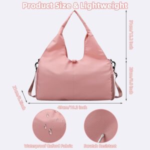 Gym Bag, Yoga Gym Bag for Women and Men, Carrying Workout Gear and Accessories, Shoe Compartment and Wet Dry Storage Pockets