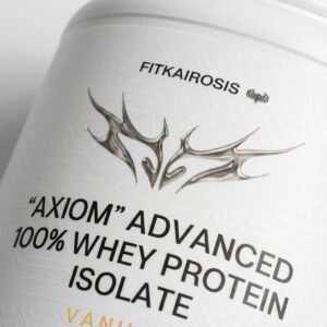Axiom Advanced 100% Whey Protein Isolate – Vanilla | 22g Grass-Fed Whey Isolate Protein | Fast-Digesting | Supports Muscle Growth, Recovery & Lean Strength | 28.4oz (805g)
