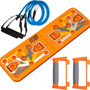 Foldable Push Up Board for Men and Women- Multifunctional Workout Equipment – Foldable Push Up Bar- Fitness Gym Equipment- Portable Board for Home Exercise and Workout – Push Up Board by Fitby