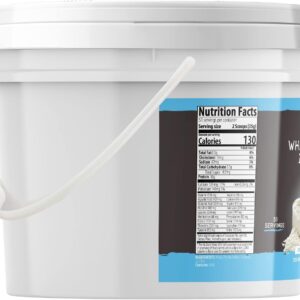 BIRCH & MEADOW 1 Gallon of Whey Protein Isolate Powder, Workout Supplement, Unflavored