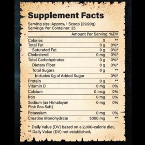 Creatine Crusade Powder, Strength, Power, Endurance, Muscle Growth (Flavorless)