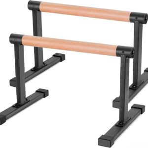 Wooden Parallettes Bars – Push Up Bars Calisthenics Equipment for Handstand Training