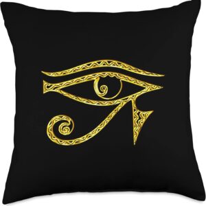 Eye of Horus Egyptian Protection Symbol Lucky Charms Fortune Throw Pillow
