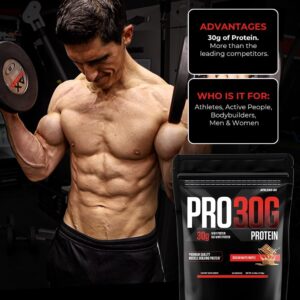 ATHLEAN-X PRO-30G, Premium Whey Protein Isolate Powder, Chocolate Coconut, Gluten-Free, Low Sugar, 30g of High Protein Powder for Muscle Recovery & Growth