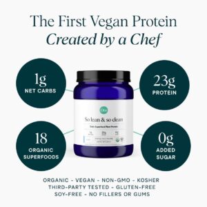 Ora Organic Plant-Based Protein Powder – 23g Protein for Women and Men – Vanilla Flavor 20 Servings, Vegan, Clean Protein, Third-Party Tested, Gluten-Free – 20 Servings