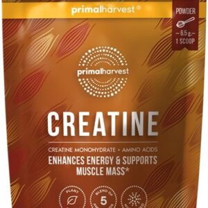 Primal Harvest Creatine Powder Supplement for Men and Women’s Fitness, Workouts, and Muscle Growth, to Help Promote Recovery, Strength, Energy, and Endurance (1)