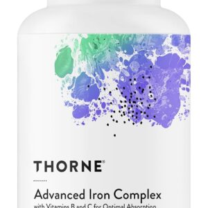THORNE – Advanced Iron Complex (Formerly Ferrasorb) – Complete Blood Support Formula* – Elemental Iron, Folate, B and C Vitamins for Optimal Absorption – Gluten, Dairy & Soy-Free – 60 Servings