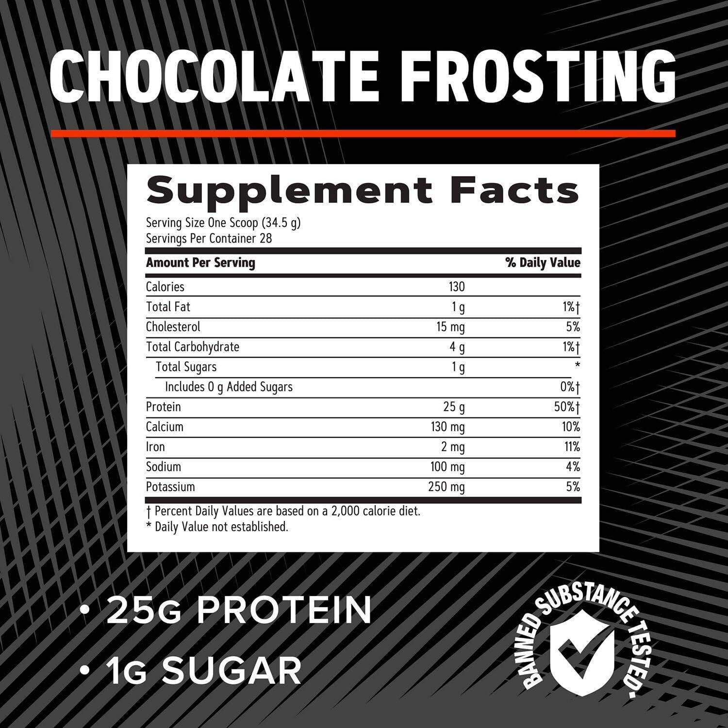GNC AMP Pure Isolate Whey Protein - Chocolate Frosting (28 Servings) - Image 5