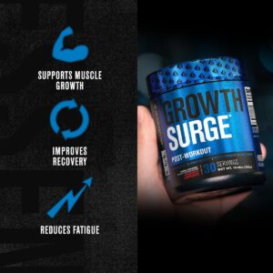 Jacked Factory Growth Surge Creatine Post Workout w/L-Carnitine – Daily Muscle Builder & Recovery Supplement with Creatine Monohydrate, Betaine, L-Carnitine L-Tartrate – 30 Servings, Fruit Punch