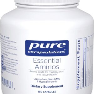 Pure Encapsulations Essential Amino Acids – Muscle Recovery Support & Health* – with Leucine, Threonine & Tryptophan – 180 Capsules