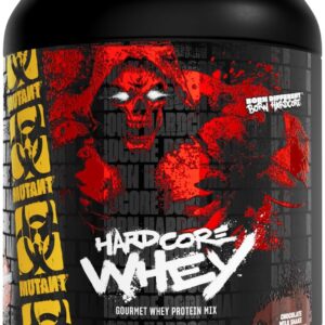 Mutant Hardcore WHEY | 100% Pure Whey Protein | 24g Protein, Fast-digesting whey Protein Isolate Plus whey Protein hydrolysate | 68 Servings | 5 LB | Chocolate