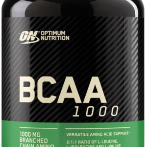 Optimum Nutrition Instantized BCAA Branched Chain Essential Amino Acids Capsules, 1000mg, 200 Count