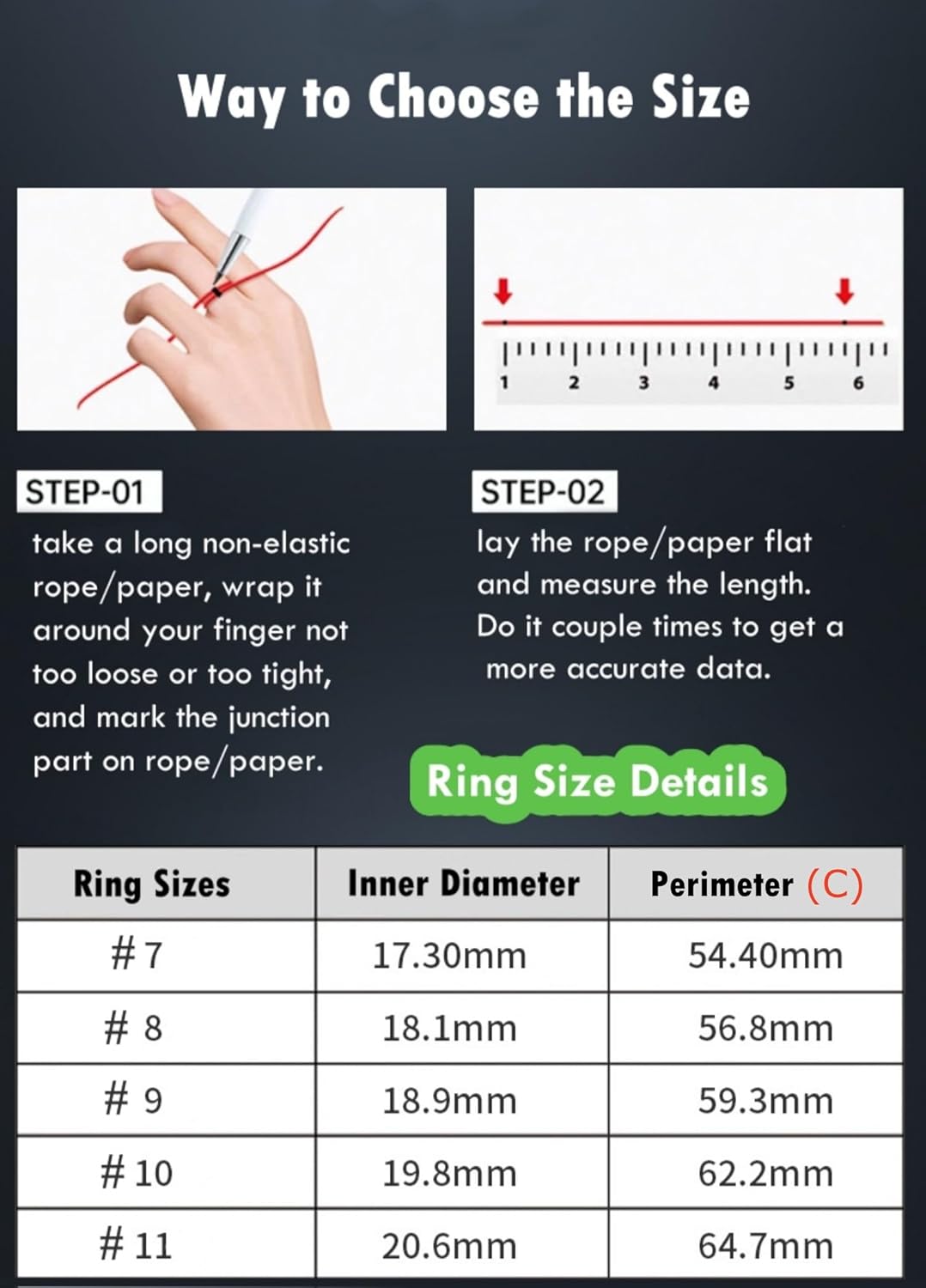 Smart Ring, Smart Ring w/Sleep Heart Rate Blood Pressure Oxygen Monitor Waterproof Fitness Tracker IP68 Pedometer Calories Step Counter Bluetooth Health Ring, Black #8 - Image 9