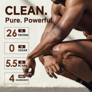 NATURE TARGET Chocolate Protein Powder – Whey Isolate Protein Powder, with 100% Grass-Fed Whey, 0g Sugar, 300g