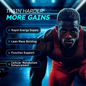 Creatine Monohydrate Gummies 8000mg for Women & Men,5g Creatine with Taurine,L-Carnitine,Electrolytes,Cayenne Pepper for Energy, Muscle & Focus | Vegan, Sugar Free,120 Gummies Blue