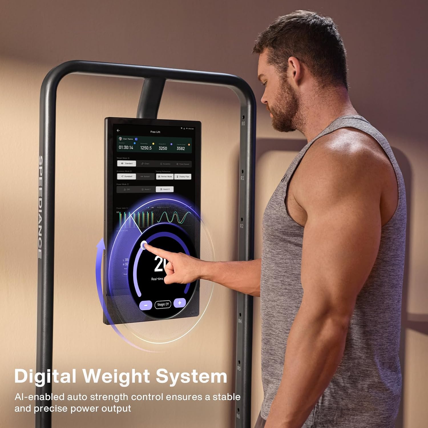 Speediance Home Gym, Smart AI-Powered Multi-Functional Smith Machine for Full Body Strength Training, All-in-one Gym Equipment, Digital Weight System, Workout Station, Squat Rack, Gym Monster 2 - Image 4