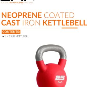 CAP Barbell Cast Iron Kettlebell – Coated Options, Singles and Sets, Multiple Weight Choices
