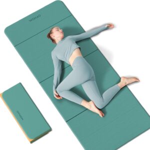7-Fold Yoga Mat 70″x24″ – 1/2 Inch Thick Folding Exercise Mat, Compact Non-Slip TPE Mat for Travel, Storage, Yoga & Home Gym, Lightweight & Portable
