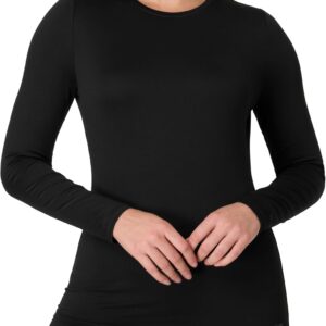 Hanes Womens Base Layer Top, Long-Sleeve Shirt for Women, Moisture-Wicking, Odor Protection