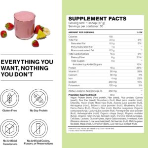 Shakeology Vegan Protein Powder – Gluten Free, Superfood Protein Shake – Helps Support Healthy Weight Loss, Lean Muscle Support, Manage Effects of Stress, Tropical Strawberry – 30 Serving Bag