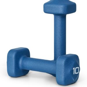 Tone Fitness Neoprene Dumbbell Weight Pairs with Anti-Roll Square Head | Multiple Options