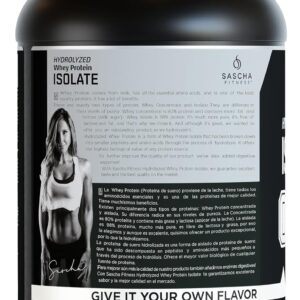 SASCHA FITNESS Hydrolyzed Whey Protein Isolate,100% Grass-Fed (2 Pounds, All) (Unflavored)