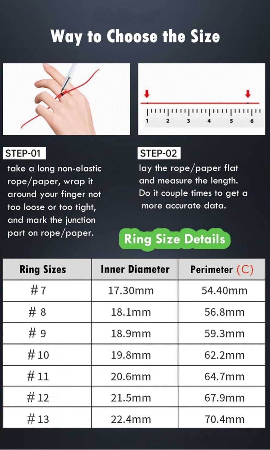 Smart Ring, Smart Ring w/Sleep Heart Rate Blood Pressure Oxygen Monitor Waterproof Fitness Tracker IP68 Pedometer Calories Step Counter Bluetooth Health Ring, Black #8 - Image 3