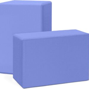 Yoga Blocks 2 Pack, 3″x6″x9″ EVA Foam Yoga Block Supportive, Non-Slip Exercise Blocks, Yoga Accessories for Pilates, Meditation, Balance, Stretching and Deep Poses