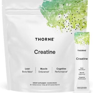 THORNE Creatine – Micronized Creatine Monohydrate Powder – Support for Muscles & Cognitive Function* – for Women & Men – Unflavored – NSF Certified for Sport – 5 g per Serving – 30 Servings