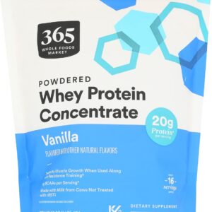 365 by Whole Foods Market, Whey Protein Concentrate, Vanilla, 16 Ounce