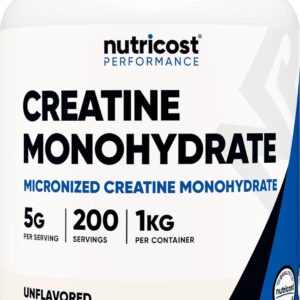 Nutricost Creatine Monohydrate Micronized Powder (1 KG) – Pure Creatine Monohydrate