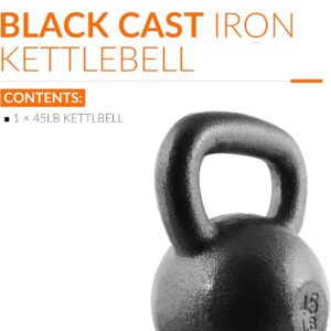 CAP Barbell Cast Iron Kettlebell – Coated Options, Singles and Sets, Multiple Weight Choices
