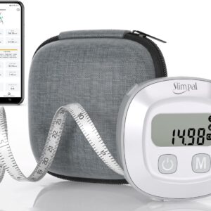 Slimpal Body Tape Measure with Case, Tool for Monitoring Body Fat, Measuring Tape for Body, Digital Smart Retractable Measuring Tape for Accurately Measuring BMI Fitness Body Shape and Weight-Loss