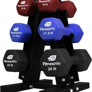 Dumbbells Storage Rack Neoprene Dumbbells Weight Rack – 2.0MM Thickness Weight Organizer Stand for Home Gym – Easy Assembly