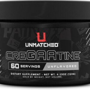 Unmatched CreGAAtine Optimized Creatine | Creatine Monohydrate + GAA (Guanidinoacetic Acid) | Muscle Build, Strength, Recovery | 60 Servings (Unflavored)