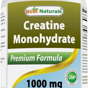 Best Naturals Creatine Monohydrate 1000 mg 240 Tablets