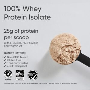Sports Research Whey Protein – Sports Nutrition Whey Isolate Protein Powder for Lean Muscle Building & Workout Recovery – 5 lb Bag Bulk Protein Powder 25g per Serving – Dutch Chocolate, 60 Servings