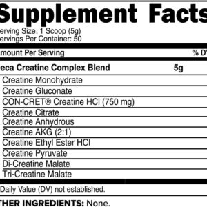 Primaforce Creatine-X 250 Grams – High-Performance 10 Creatine Complex – Unflavored