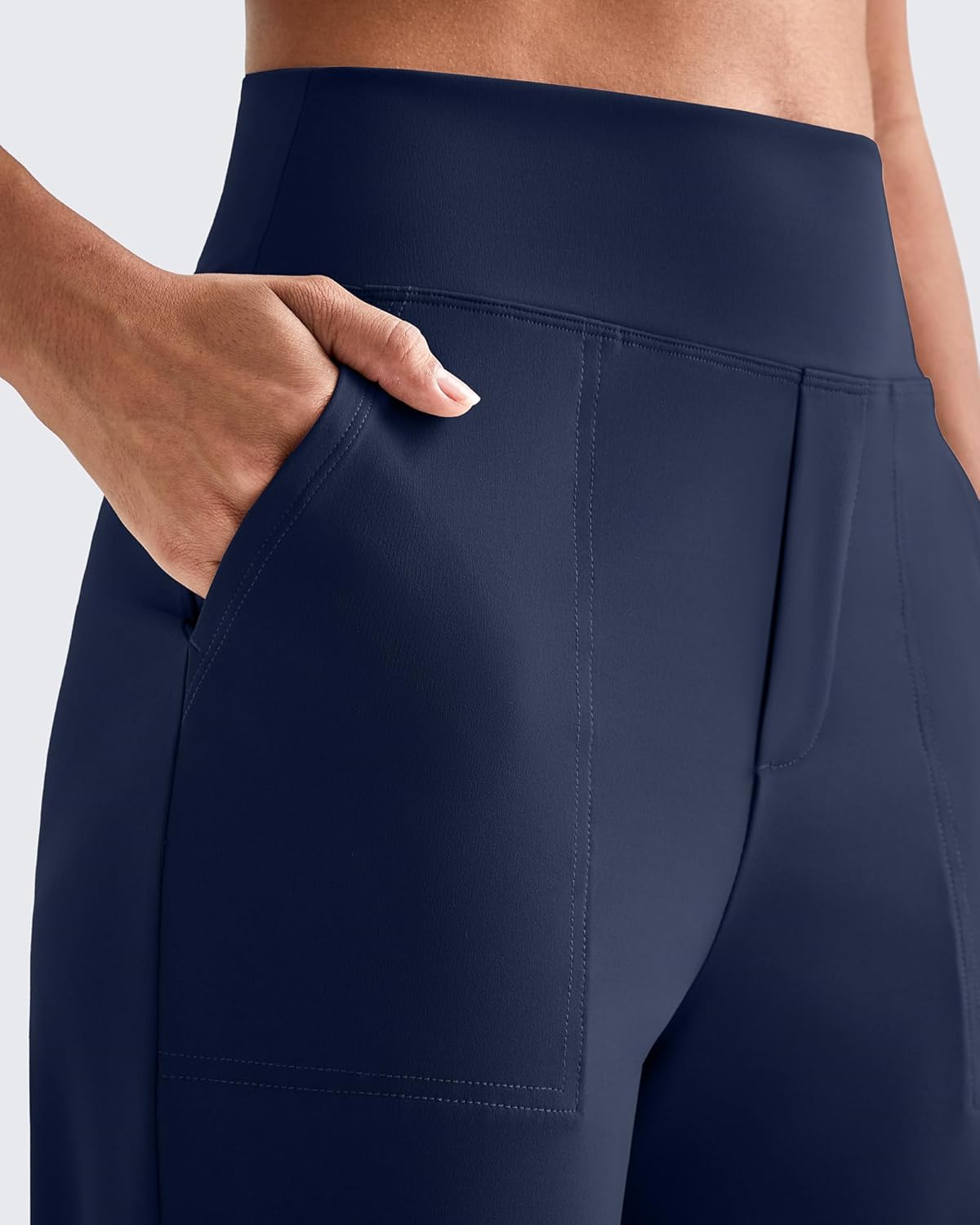 G4Free ShiftReady Yoga Pants Women High Waist Dress Work Pants with Pockets Straight Leg Business Casual Trousers 28"/30"/32" - Image 2