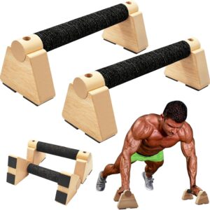 Parallettes Bars – Wooden Calisthenics Equipment for Handstand Training, Push Up Bars & Calisthenics Bar – Handstand Bars and Pushup Handles for Men