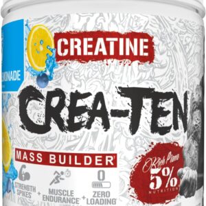 5% Nutrition CreaTEN Creatine Complex + Accelerators | Flavored Creatine Powder for Muscle Gain | Max Power, Strength, Endurance, & Recovery (Blueberry Lemonade)