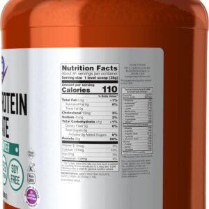 NOW Foods Sports Nutrition, Whey Protein Isolate, 25 g With BCAAs, Unflavored Powder, 5-Pound